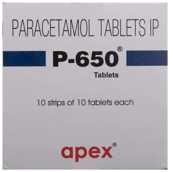 p 650mg tablet 10's